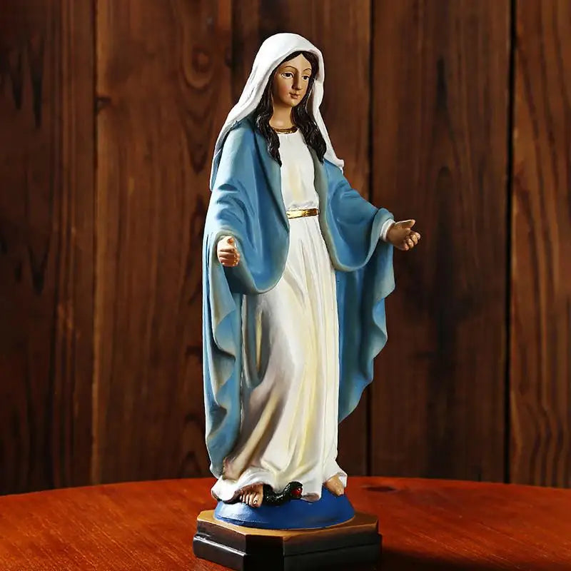 Blessed Virgin Mary Our Lady Of Grace Home Catholic Statue, Religious Gift Home Decoration For Garden Home Cemetery Gravestone